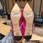 Jimmy Choo GENEVI Pointed-Toe Flats Satin Fuchsia with Crystal Chain 2023