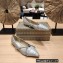 Jimmy Choo GENEVI Pointed-Toe Flats Silver with Crystal Chain 2023