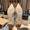 Jimmy Choo GENEVI Pointed-Toe Flats Silver with Crystal Chain 2023