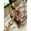 Gucci Bamboo 1947 mini top handle bag canvas with GG crystal 735116