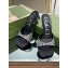 Gucci Heel 6.5cm slide sandals silk satin with crystals 749663 Black 2023