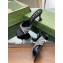 Gucci Heel 6.5cm slide sandals silk satin with crystals 749663 Black 2023