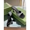 Gucci Heel 6.5cm slide sandals silk satin with crystals 749663 Black 2023