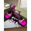 Gucci Heel 6.5cm sandals satin with crystals Fuchsia 2023