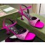 Gucci Heel 6.5cm sandals satin with crystals Fuchsia 2023