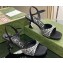 Gucci Heel 6.5cm sandals satin with crystals Black 2023
