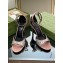 Gucci Heel 7.5cm sandals satin with crystals Nude 2023