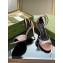 Gucci Heel 7.5cm sandals satin with crystals Nude 2023