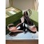 Gucci Heel 7.5cm sandals satin with crystals Nude 2023
