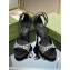 Gucci Heel 7.5cm sandals satin with crystals Black 2023