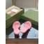 Gucci Low Heel slide sandals with bamboo 746034 Pink 2023