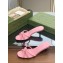 Gucci Low Heel slide sandals with bamboo 746034 Pink 2023
