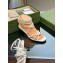 Gucci Low Heel strappy sandals with bamboo 746035 White 2023