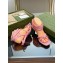 Gucci Low Heel strappy sandals with bamboo 746035 Pink 2023