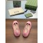 Gucci GG-Monogram Leather Ballet Flats Pink 2023