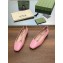 Gucci GG-Monogram Leather Ballet Flats Pink 2023