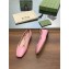 Gucci GG-Monogram Leather Ballet Flats Pink 2023