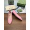 Gucci GG-Monogram Leather Ballet Flats Pink 2023
