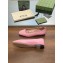 Gucci GG-Monogram Leather Ballet Flats Pink 2023