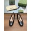 Gucci GG-Monogram Leather Ballet Flats Black 2023