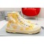 Balenciaga Paris High Top Women/Men Sneakers in Fully destroyed cotton and rubber Yellow 2023