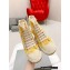 Balenciaga Paris High Top Women/Men Sneakers in Fully destroyed cotton and rubber Yellow 2023