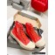 Balenciaga Paris High Top Women/Men Sneakers in Fully destroyed cotton and rubber Red 2023