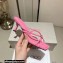 Jimmy Choo Heel 7cm Indiya Nappa Leather Mules Pink with Crystal Hearts 2023