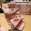 Jimmy Choo Heel 8.5cm Flaca Satin Sandal Nude Pink with Bow 2023