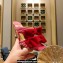 Jimmy Choo Heel 8.5cm Flaca Velvet Sandal Pink/Red with Bow 2023