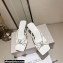 Jimmy Choo Heel 7cm Indiya Nappa Leather Mules White with Crystal Hearts 2023