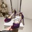 Jimmy Choo Heel 10cm Platform 2cm Max Stiletto Sandals Glitter Purple 2023