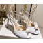 Jimmy Choo Heel 10cm Champagne Sacora Sandals with Pearl Embellishment 2023