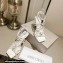 Jimmy Choo Heel 8.5cm Indiya Sandals White with Crystal Hearts 2023