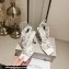 Jimmy Choo Heel 8.5cm Indiya Sandals White with Crystal Hearts 2023