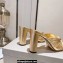 Jimmy Choo Heel 8cm Avenue Nappa Leather Mules Gold 2023