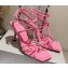 Jimmy Choo Heel 8.5cm Indiya Sandals Pink with Crystal Hearts 2023