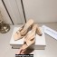 Jimmy Choo Heel 8cm Avenue Nappa Leather Mules Beige 2023