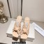 Jimmy Choo Heel 8cm Avenue Nappa Leather Mules Beige 2023