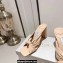 Jimmy Choo Heel 8cm Avenue Nappa Leather Mules Beige 2023