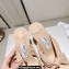 Jimmy Choo Heel 8cm Avenue Nappa Leather Mules Beige 2023