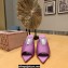 Jimmy Choo Heel 8.5cm Maryanne Mules Satin Purple 2023