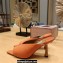 Jimmy Choo Heel 8.5cm Maryanne Mules Satin Orange 2023