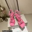 Jimmy Choo Heel 8.5cm Indiya Sandals Pink with Crystal Hearts 2023