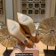 Jimmy Choo Heel 8.5cm Maryanne Sling Back Pumps Leather Brown 2023