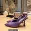 Jimmy Choo Heel 8.5cm Maryanne Sling Back Pumps Leather Purple 2023