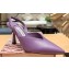 Jimmy Choo Heel 8.5cm Maryanne Sling Back Pumps Leather Purple 2023