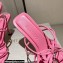 Jimmy Choo Heel 8.5cm Indiya Sandals Pink with Crystal Hearts 2023