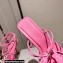 Jimmy Choo Heel 10cm Indiya Sandals Pink with Crystal Hearts 2023