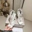 Jimmy Choo Heel 10cm Indiya Sandals White with Crystal Hearts 2023